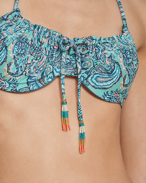 ECLECTIVE VIBES PAISLEY REVERSIBLE BRALETTE TOP
