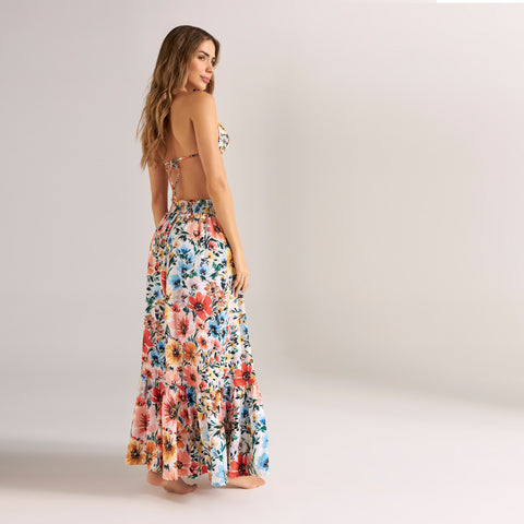 FLORAL MELODY LONG SKIRT