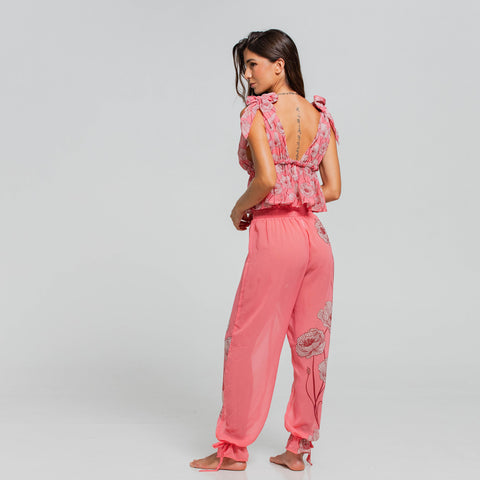 POPPY WHISPER BALLOON BEACH PANT