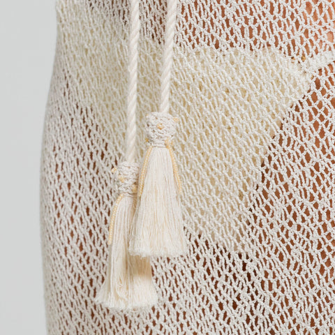 ETHEREAL NATURE MIDI CROCHET SKIRT