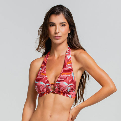 RAINFOREST RADIANCE HALTER BRA TOP