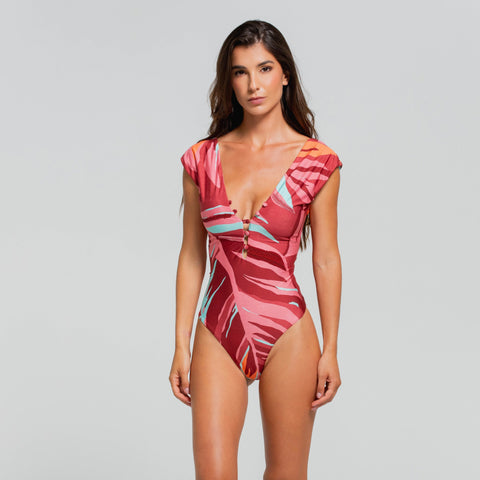RAINFOREST RADIANCE PLUNGE ONE PIECE LATIN FIT