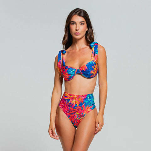 SUNSET FIESTA DAHLIA HIGH WAISTED BOTTOM MODERATE