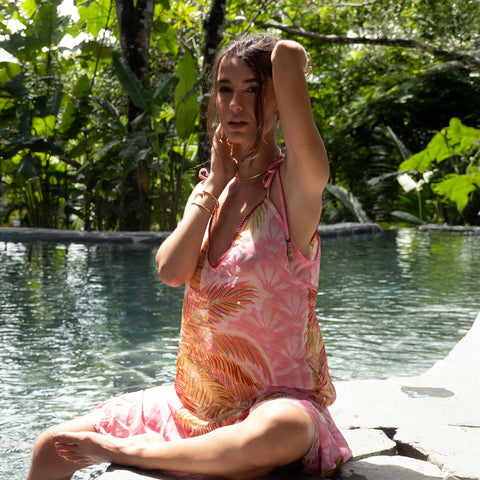 SUNLIT PALMS TANK MAXI DRESS