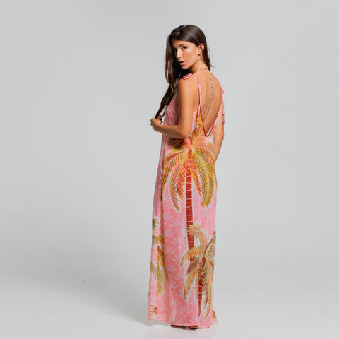 SUNLIT PALMS TANK MAXI DRESS