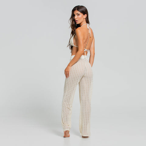 ETHEREAL NATURE CROCHET PANT COVER UP