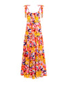 colorfull over the shoulder maxi dress