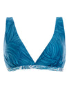 blue Branded triangle Top features a classic triangle top design with a slim base that helps shape and support