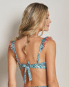 ECLECTIC VIBES PAISLEY RUFFLE HALTER TOP