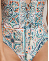 ECLECTIC TILE HIGH NECK ONE PIECE